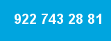 922 743 28 81 922 743 28 81